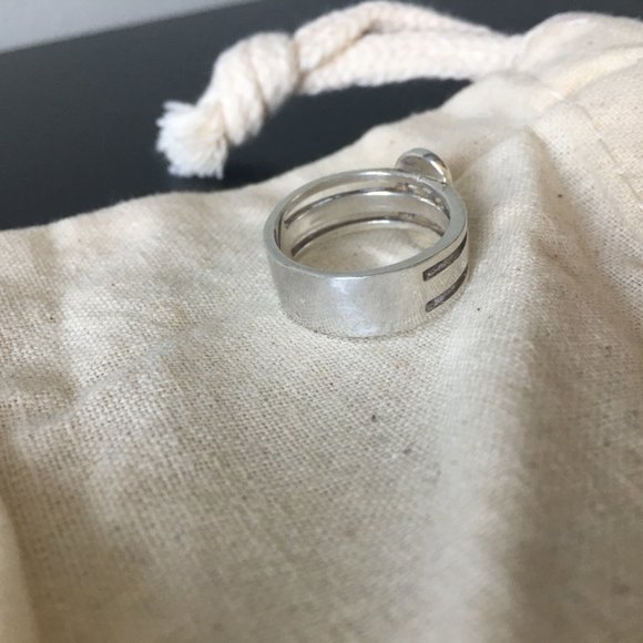 Pamela Love  sterling silver with lapis inlay - Picture 4 of 7